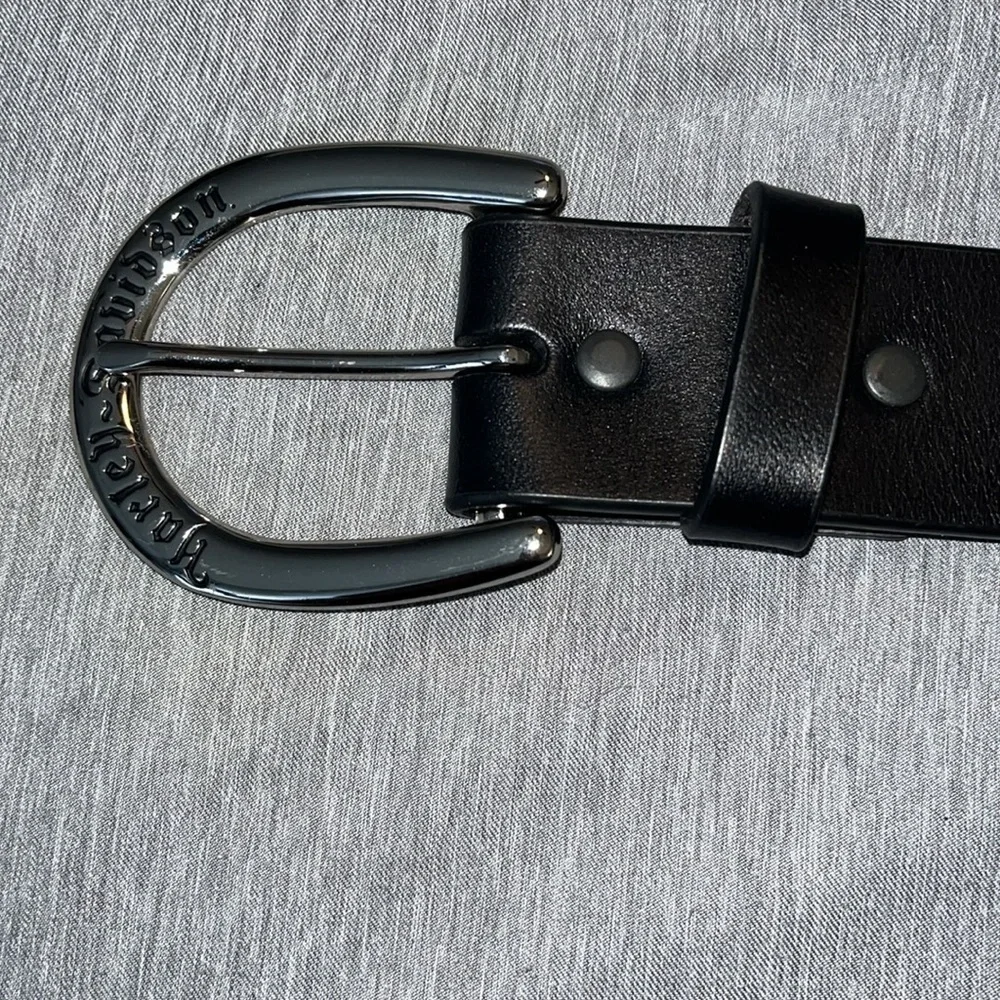 Harley-Davidson® NWOT Women's Dazzler Genuine Leather Belt Black